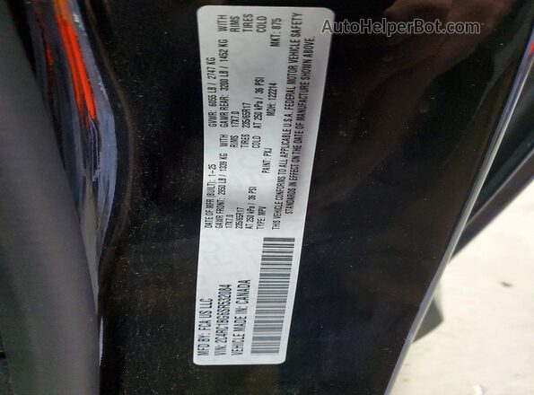 2C4RC1BG6SR532084 2025 CHRYSLER PACIFICA Black Սալոնի 360 աստիճան տեսք