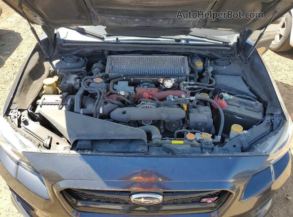JF1VA2V64H9810675 2017 SUBARU WRX Black Vista del compartimento del motor