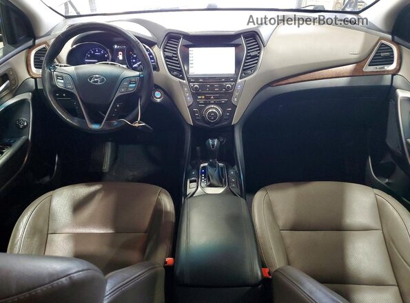 KM8SRDHF8KU310659 2019 HYUNDAI SANTA Silver Vista del cuadro de instrumentos
