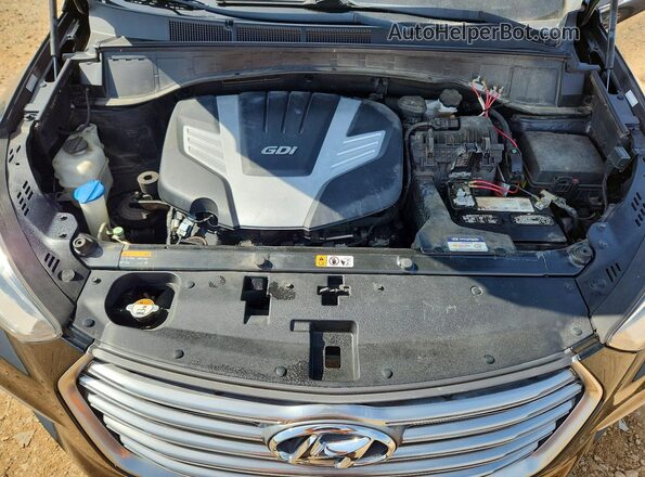 KM8SNDHF9HU239105 2017 HYUNDAI SANTA Black 