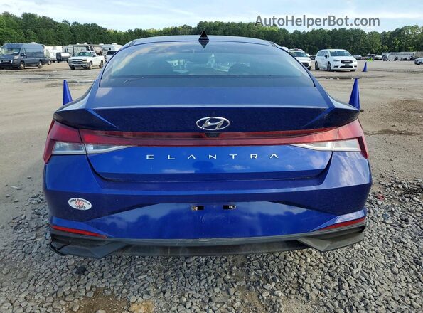 5NPLM4AG4MH046346 2021 HYUNDAI ELANTRA Синий Вид сзади
