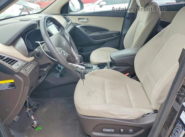 KM8SMDHF5HU200174 2017 HYUNDAI SANTA Black 