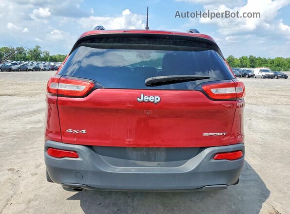1C4PJMAB0HW564453 2017 JEEP CHEROKEE Red Widok wnętrza z przodu