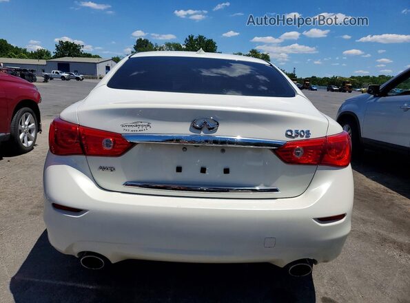 JN1EV7AR7GM343312 2016 INFINITI Q50 White წინა სალონის ხედი