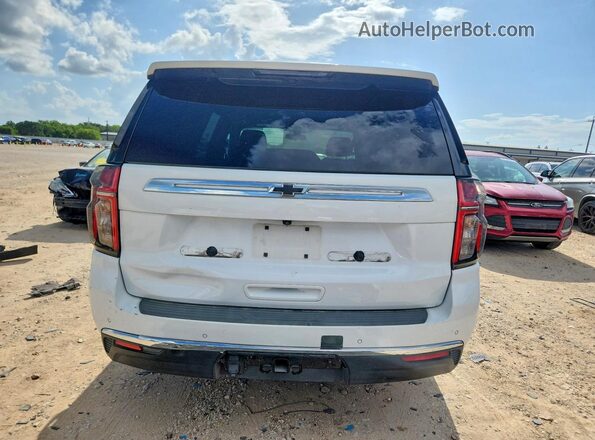 1GBSCLED8MR296260 2021 CHEVROLET TAHOE Белый Вид салона спереди