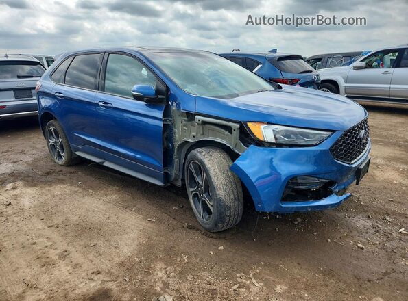 2FMPK4AP1KBC22068 2019 FORD EDGE Blue წინა ხედი