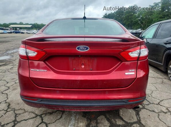 3FA6P0HD3GR295625 2016 FORD FUSION Red წინა სალონის ხედი