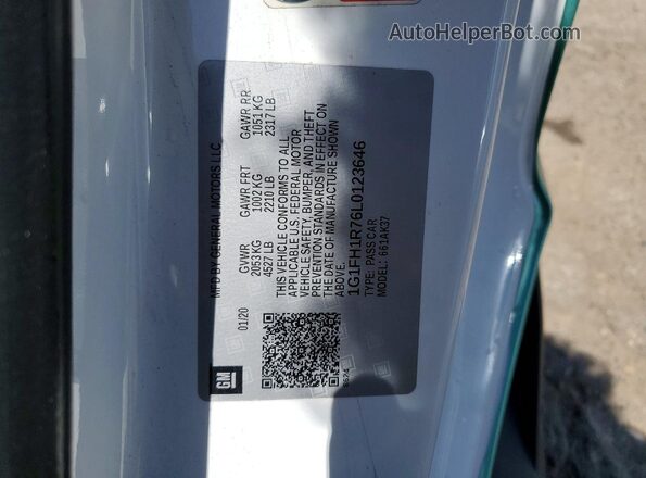 1G1FH1R76L0123646 2020 CHEVROLET CAMARO Green 