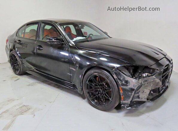 WBS33AY01MFK86175 2021 BMW M3 Black Rear left