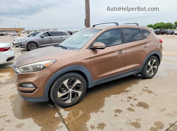 KM8J33A29GU175164 2016 HYUNDAI TUCSON Brown Задня ліва чверть