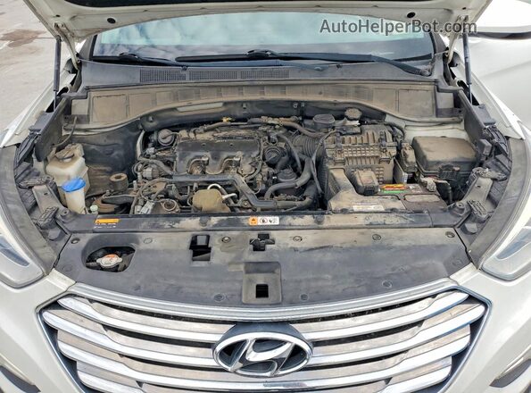 KM8SM4HF3GU160434 2016 HYUNDAI SANTA White Vista de la etiqueta del VIN