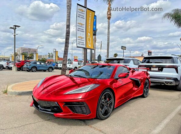 1G1Y83D42L5115760 2020 CHEVROLET CORVETTE Красный Задняя правая четверть
