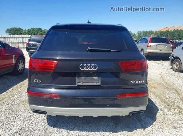 WA1LHAF76KD020551 2019 AUDI Q7 Black წინა სალონის ხედი