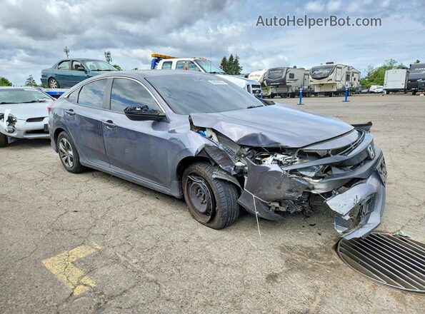 2HGFC2F62KH533816 2019 HONDA CIVIC Gray Widok z przodu