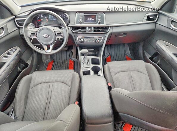 5XXGT4L31HG163043 2017 KIA OPTIMA Blue ხელსაწყოთა პანელის ხედი