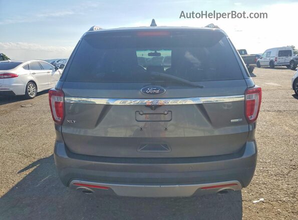 1FM5K8DH4GGA49620 2016 FORD EXPLORER Gray წინა სალონის ხედი
