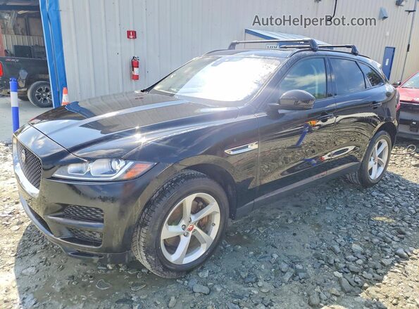 SADCJ2BV7HA058616 2017 JAGUAR F-PACE Black უკანა მარცხენა