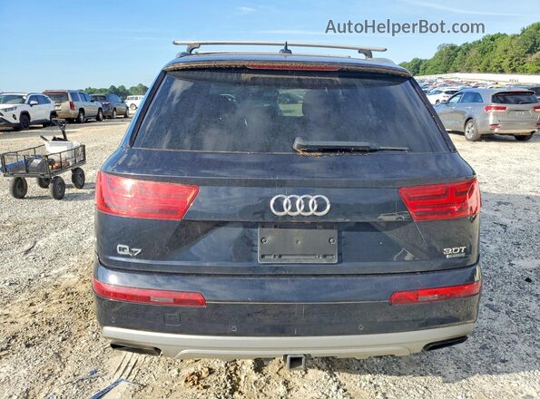 WA1LAAF79HD016930 2017 AUDI Q7 Blue Front interior view