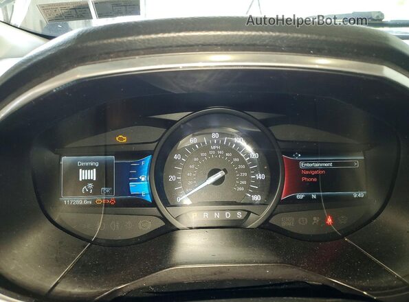 2FMPK4K91JBC22554 2018 FORD EDGE Silver Rear seats view