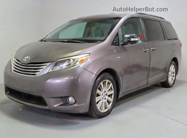 5TDDK3DC4GS137600 2016 TOYOTA SIENNA Серый Задняя правая четверть