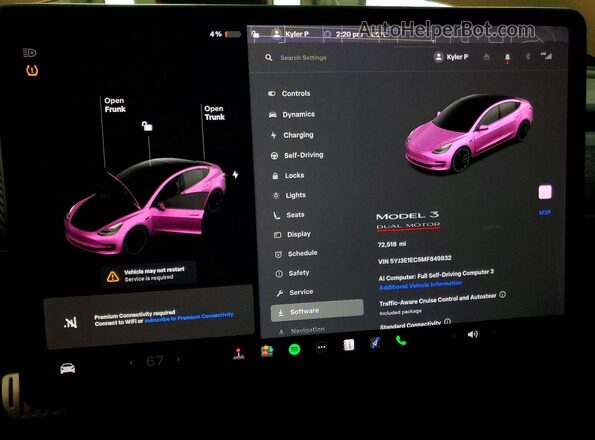 5YJ3E1EC5MF849832 2021 TESLA MODEL Двухцветный 