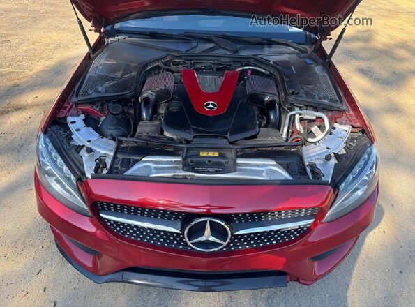 WDDWJ6EB1HF479421 2017 MERCEDES-BENZ C Red 