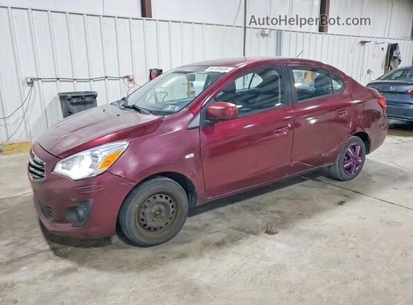 ML32F3FJXJHF11264 2018 MITSUBISHI MIRAGE Red Rear left