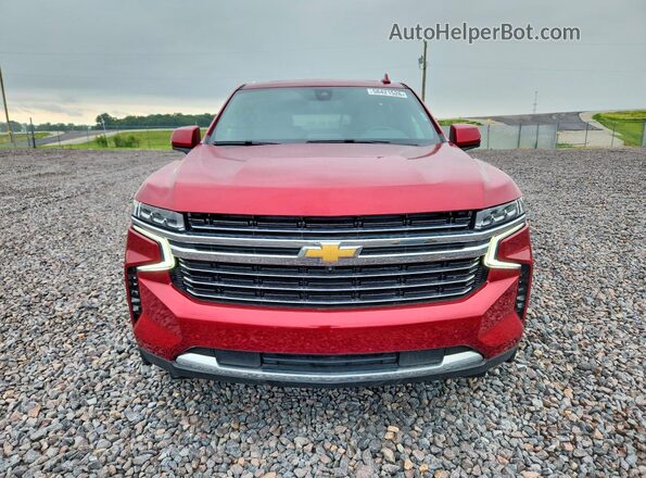 1GNSKCKD7MR306707 2021 CHEVROLET SUBURBAN Red Вид ззаду