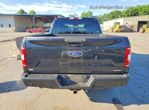 1FTEX1EP7JFA85012 2018 FORD F150 Black Սալոնի դիմացի տեսք