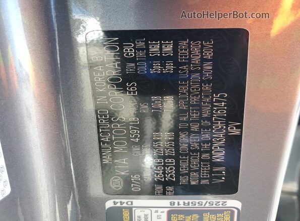 KNDPN3AC9H7161475 2017 KIA SPORTAGE Silver 