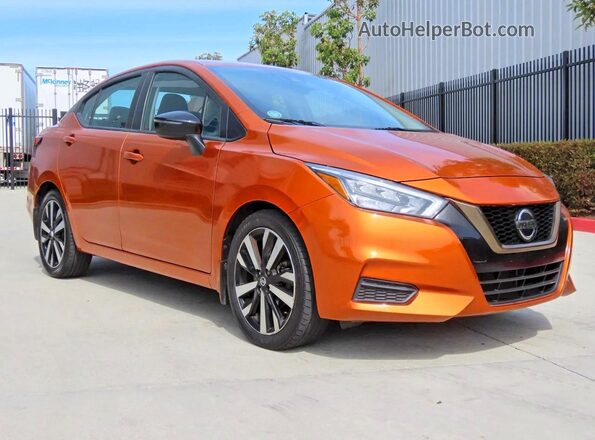 3N1CN8FV4NL852929 2022 NISSAN VERSA Orange Trasero izquierdo