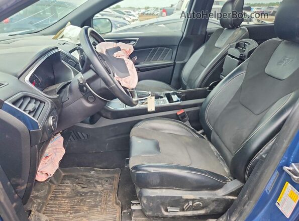 2FMPK4AP1KBC22068 2019 FORD EDGE Blue წინა პანელის ხედი