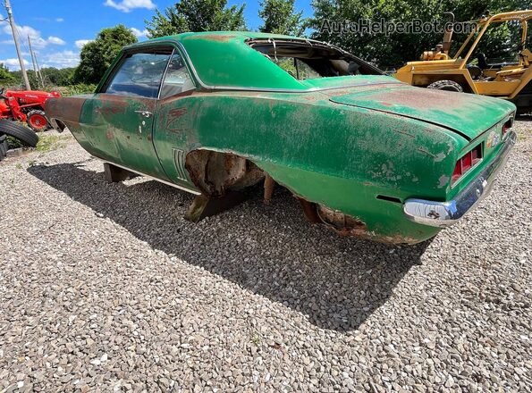 124379N537274 1969 CHEVROLET CAMARO Green Delantero derecho