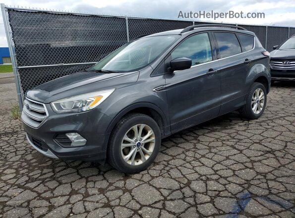 1FMCU0HD5JUA21571 2018 FORD ESCAPE Gray Հետևի ձախ