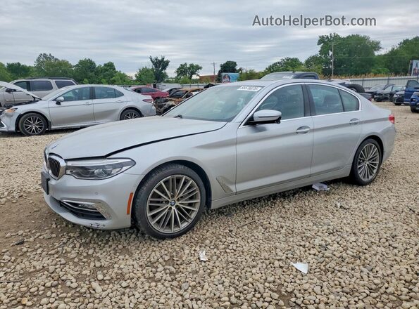 WBAJE7C35HG889320 2017 BMW 5 SERIES Silver უკანა მარცხენა