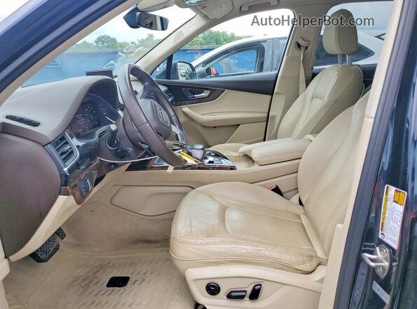 WA1LAAF72HD026991 2017 AUDI Q7 Blue Dashboard view