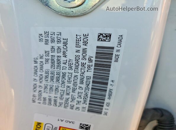 2HKRS4H73SH403163 2025 HONDA CR-V White 