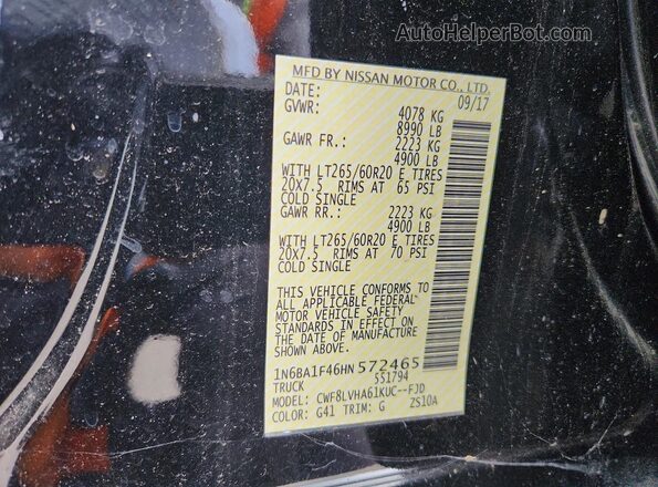 1N6BA1F46HN572465 2017 NISSAN TITAN Black 