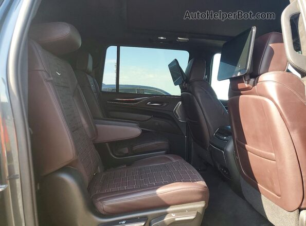 1GYS4MKLXMR172818 2021 CADILLAC ESCALADE Blue Вид підкапотного простору