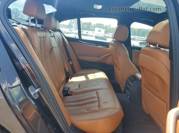 WBAJA5C37HG895037 2017 BMW 5 SERIES Brown Вид задньої частини салону