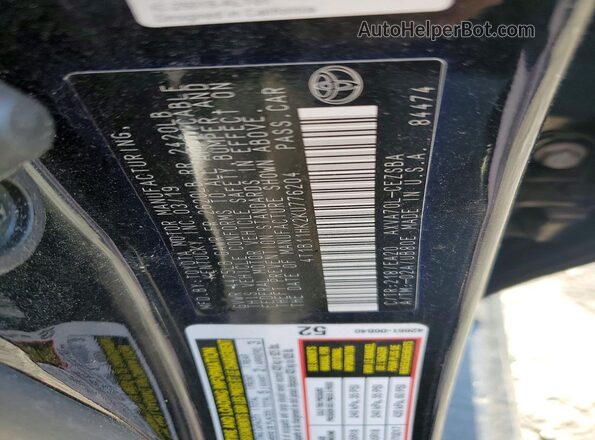 4T1B11HK2KU776204 2019 TOYOTA CAMRY Black 