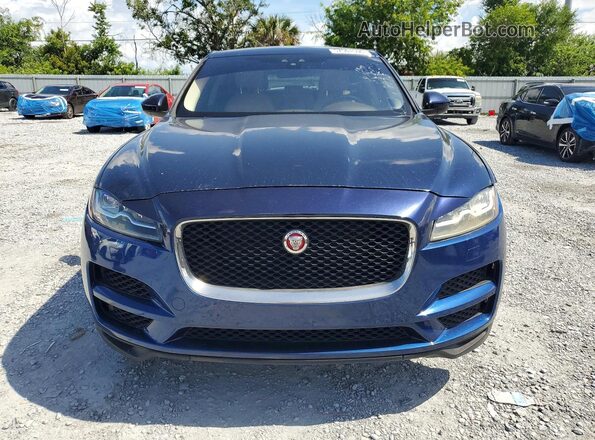 SADCK2FX0JA266724 2018 JAGUAR F-PACE Blue Rear view