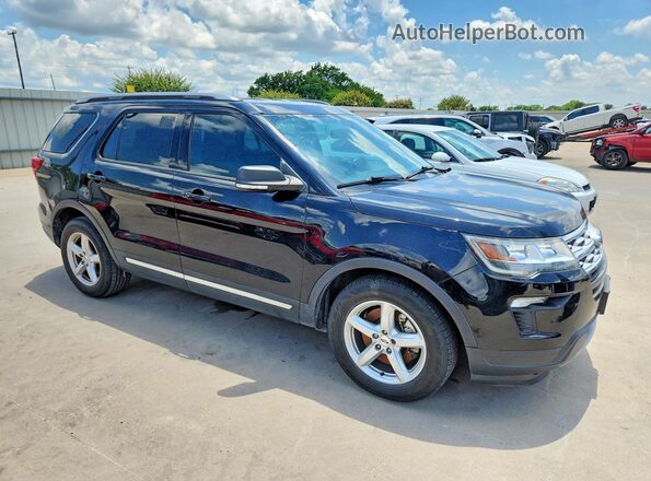 1FM5K7D87KGA40073 2019 FORD EXPLORER Black Front view