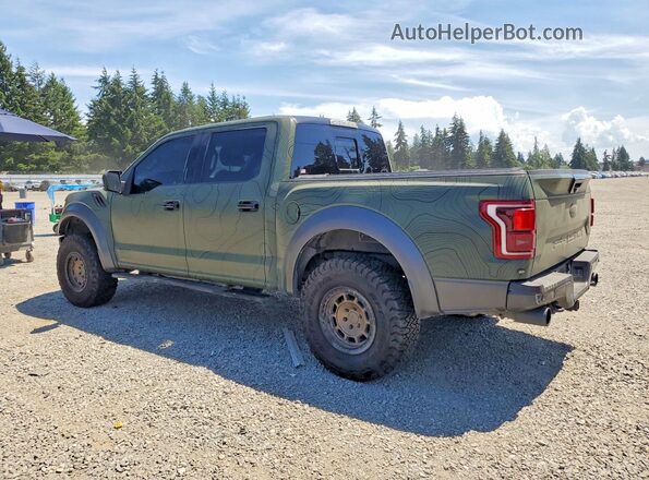 1FTFW1RG0JFE50132 2018 FORD F150 Green Tył prawy