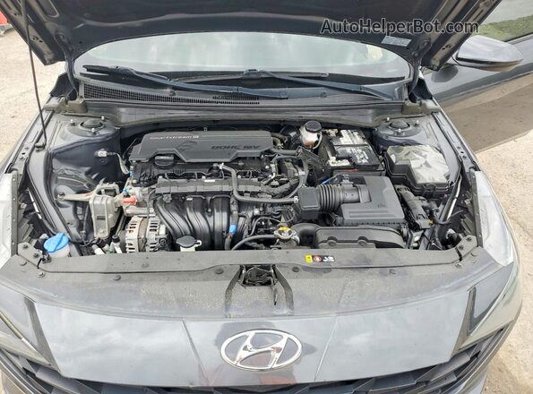 5NPLL4AG3MH017908 2021 HYUNDAI ELANTRA Gray 