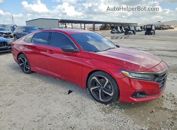1HGCV1F30NA000265 2022 HONDA ACCORD Red Vista frontal