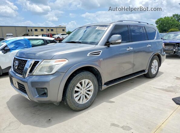 JN8AY2NC7H9508196 2017 NISSAN ARMADA Gray Задня ліва чверть