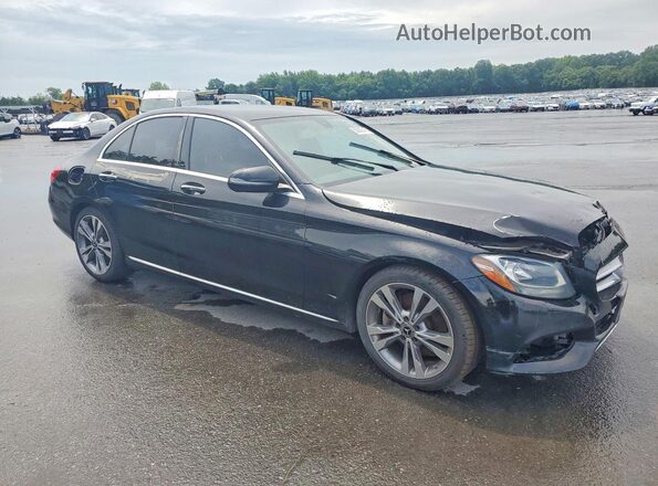 55SWF4JB4HU222472 2017 MERCEDES-BENZ C-CLASS Black Вид спереду