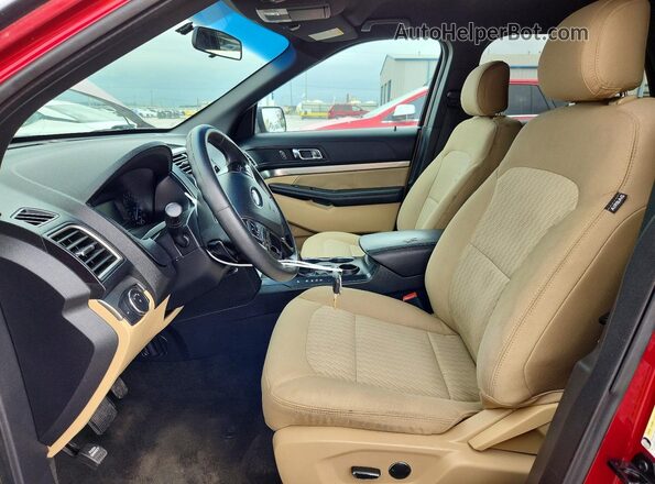 1FM5K7B87GGC53759 2016 FORD EXPLORER Red Vista del salpicadero