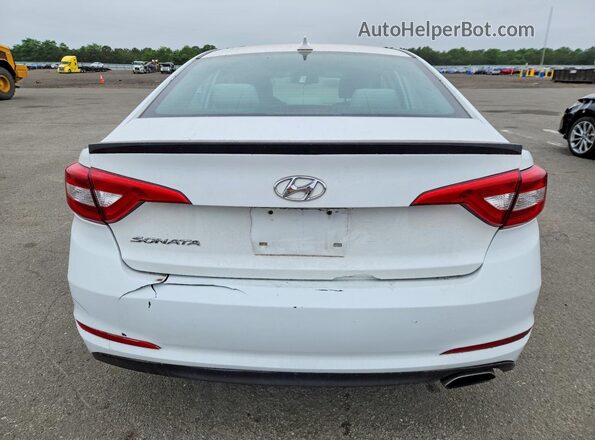 5NPE24AF0GH344077 2016 HYUNDAI SONATA White წინა სალონის ხედი